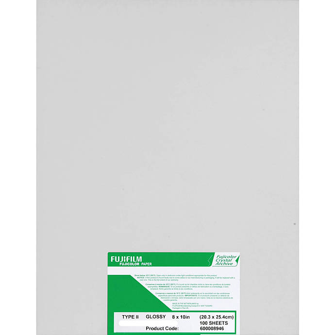 Fujifilm Crystal Archive Paper Type II 8x10 Glossy (100 Sheets)