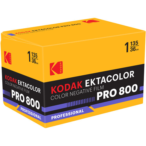 Kodak Ektacolor pro 800 color negative 35mm roll film