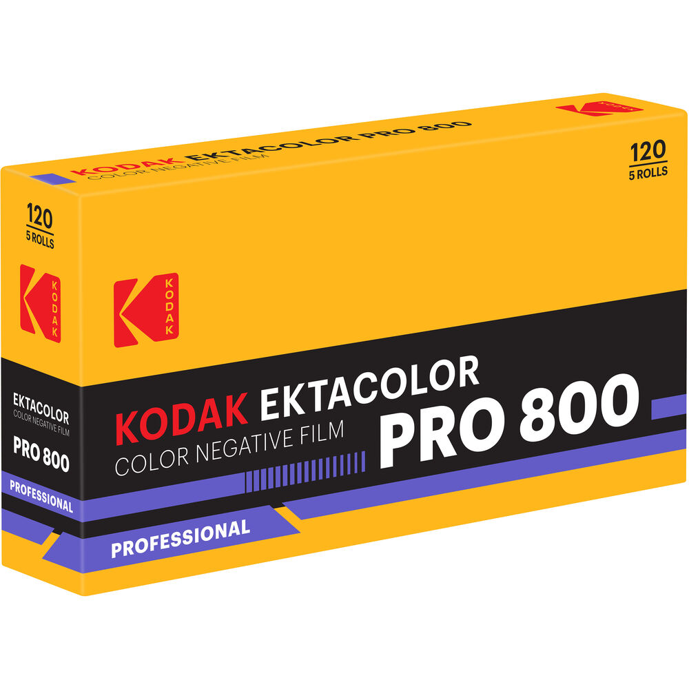 Kodak ektacolor Pro 800 Color negative film 120 roll 5 pack